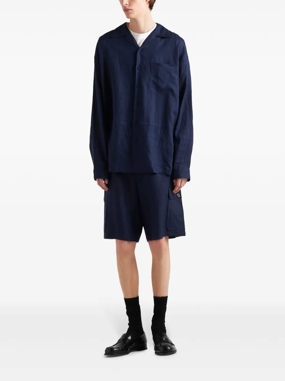 Prada Bermuda de linho | Bermudas | Image 2