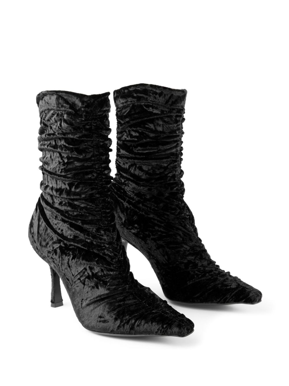 Jimmy Choo 85mm leather boots Black