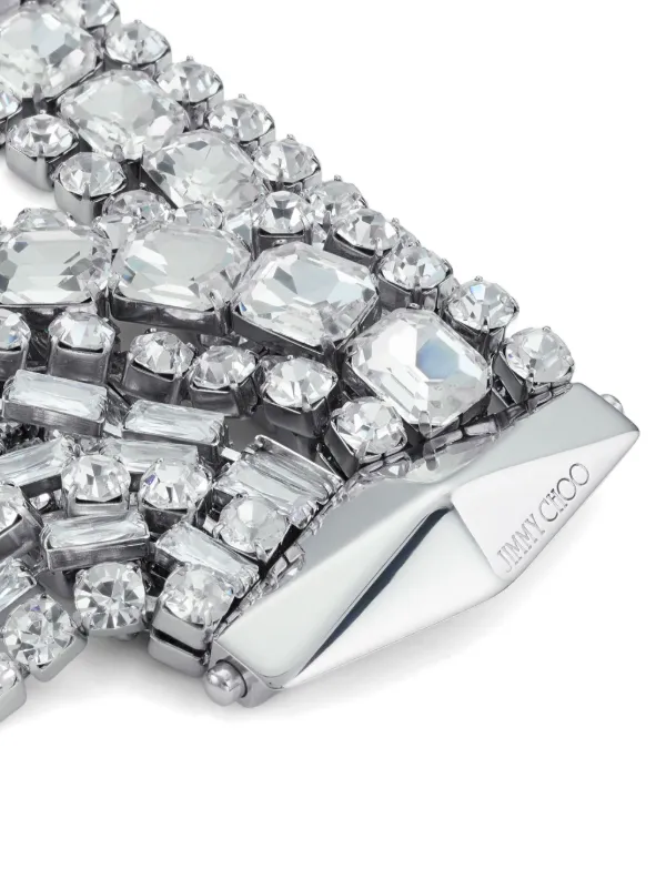 JIMMY CHOO Zandra Bracelet クリスタル シルバー ブレスレット Jimmy Choo Zandra Bracelet | Silver | FARFETCH HK
