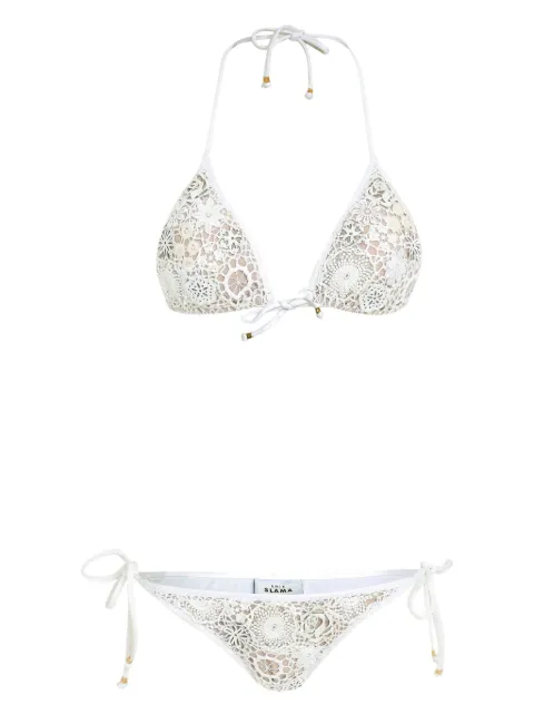 Amir Slama floral embroidered bikini