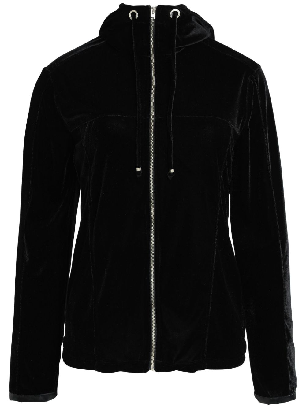 Amir Slama Panelled Hooded Jacket In Black