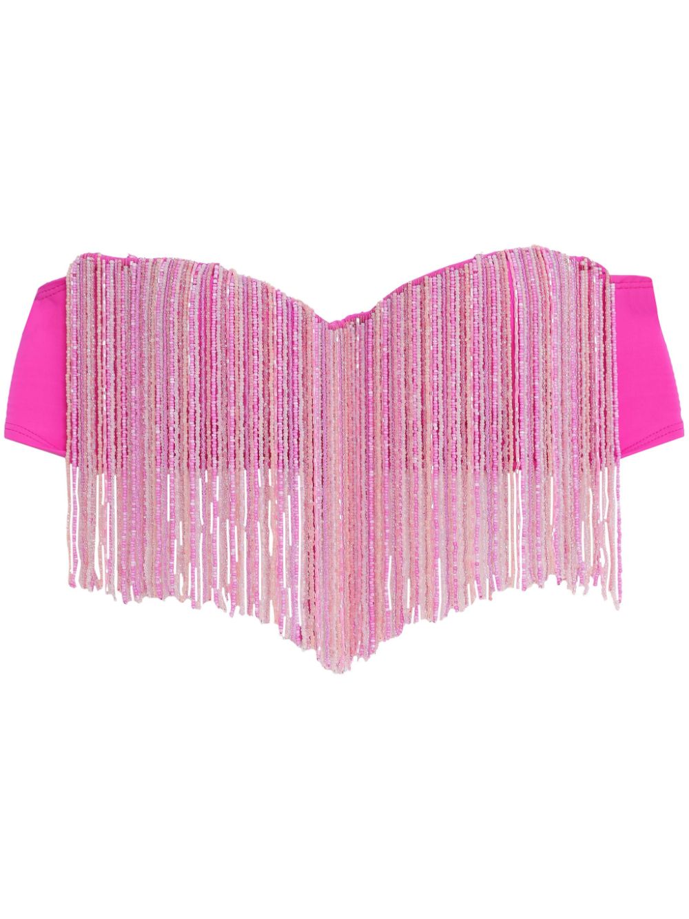 Amir Slama Strapless Cropped Top In Pink