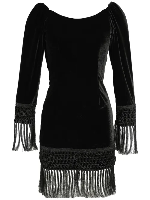 Robe en velours à coupe courte - Amir Slama - Modalova