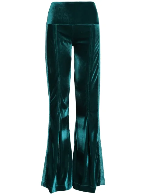 Amir Slama pantalones acampanados de terciopelo