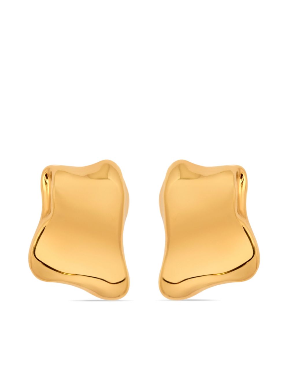 Oscar de la Renta Sculpted clip-on earrings - Gold