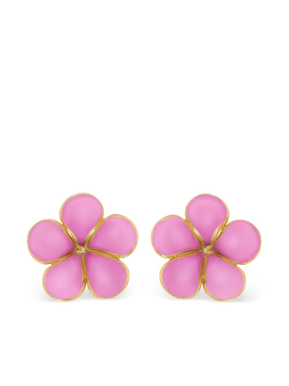 Flower stud earrings