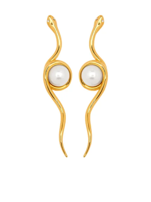 Boucles d'oreilles Spiral Snake - Oscar de la Renta - Modalova