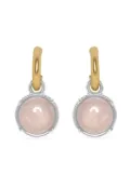 Oscar de la Renta Cabochon quartz earrings - Gold