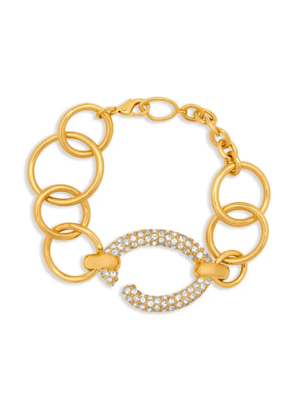 Oscar De La Renta Pavé O チェーンリンク ブレスレット Oscar De La Renta Pavé O チェーンリンク ブレスレット