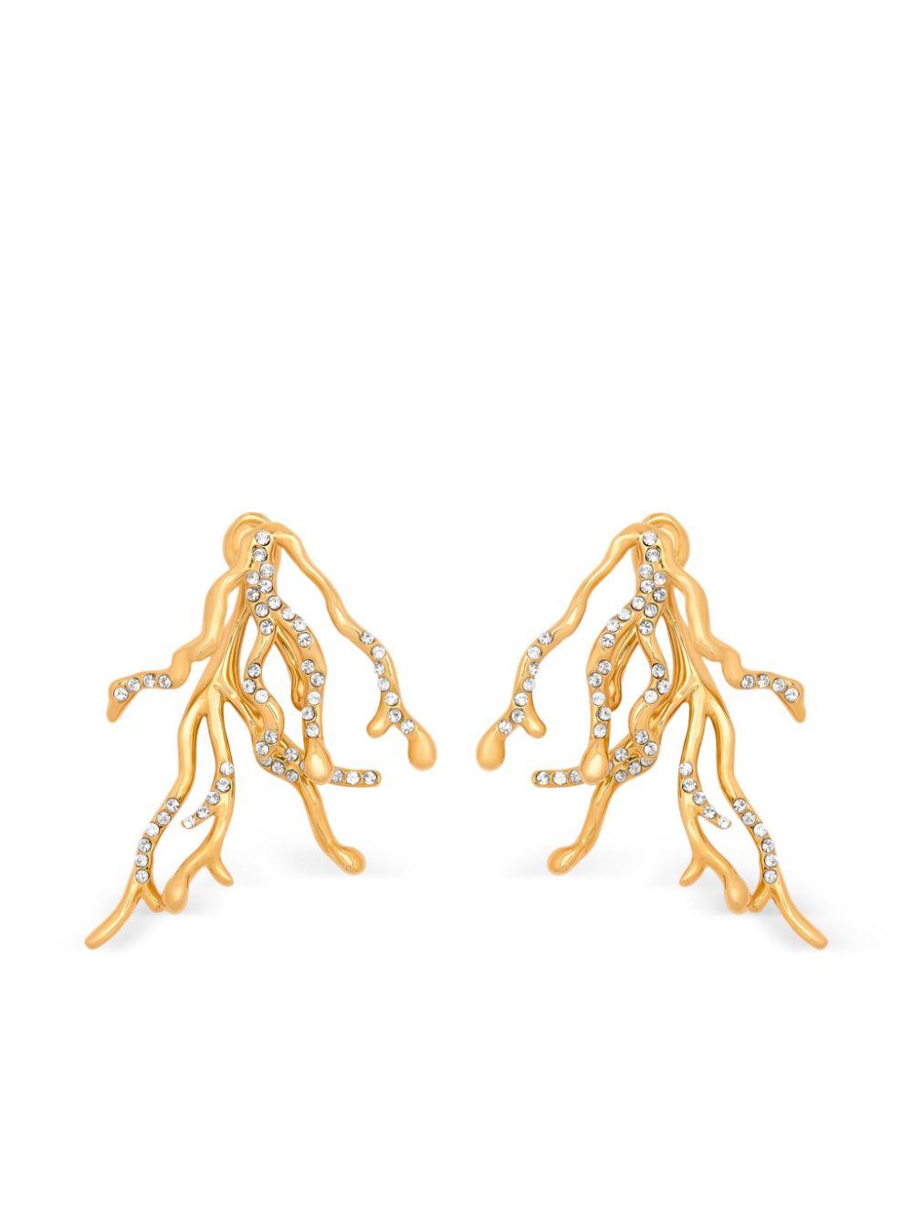 OSCAR DE LA RENTA CORAL DROPS EARRINGS 