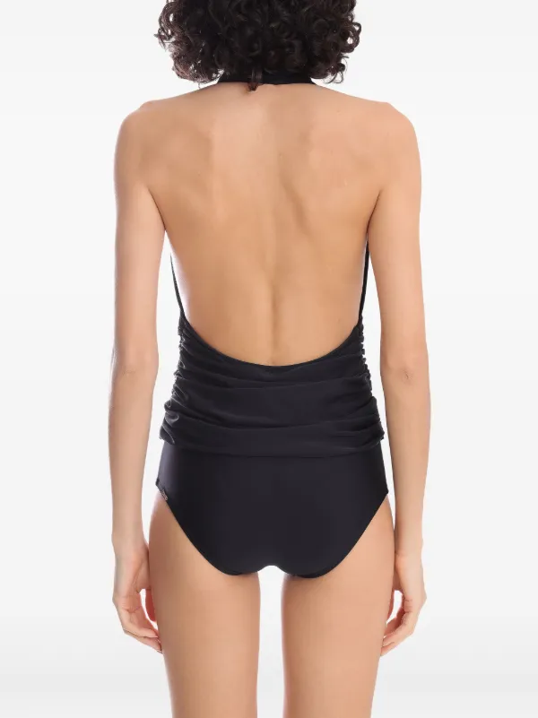 Amir Slama ドレープ水着 | ブラック | FARFETCH JP