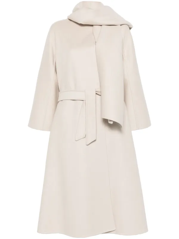 コート Max Mara Coat Wool coat with hood, ecru | 