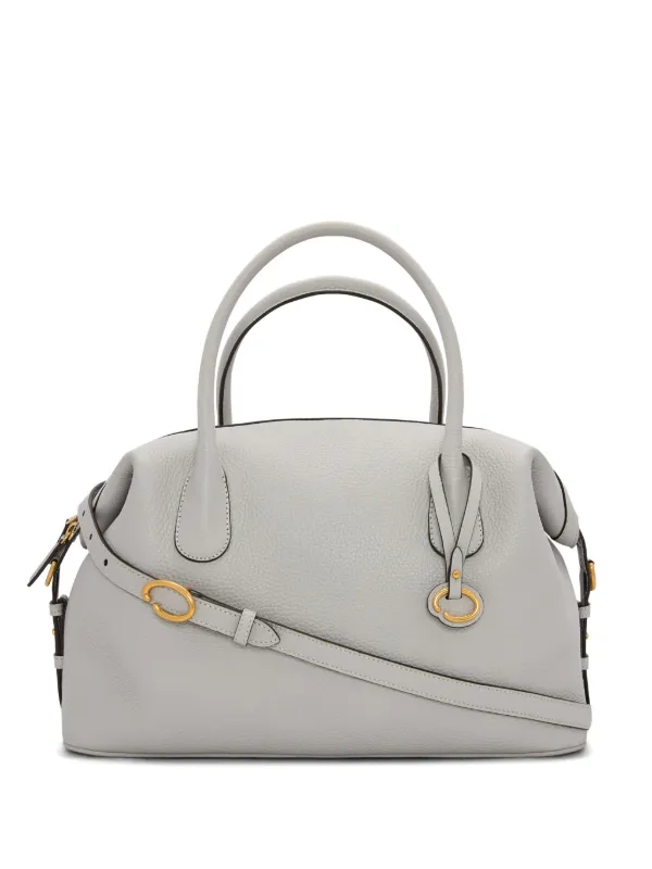 Oscar De La Renta The Dahlia Tote Bag Grey FARFETCH HK