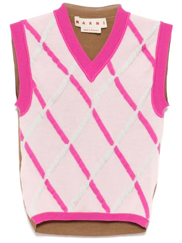 トップス MARNI 21AW Diamond Quilt Vest 26094065_56394286_600.jpg