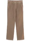 James Perse linen straight-leg trousers - Brown