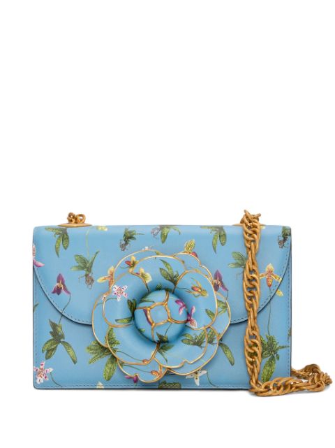 Oscar de la Renta Orchid-print TRO bag