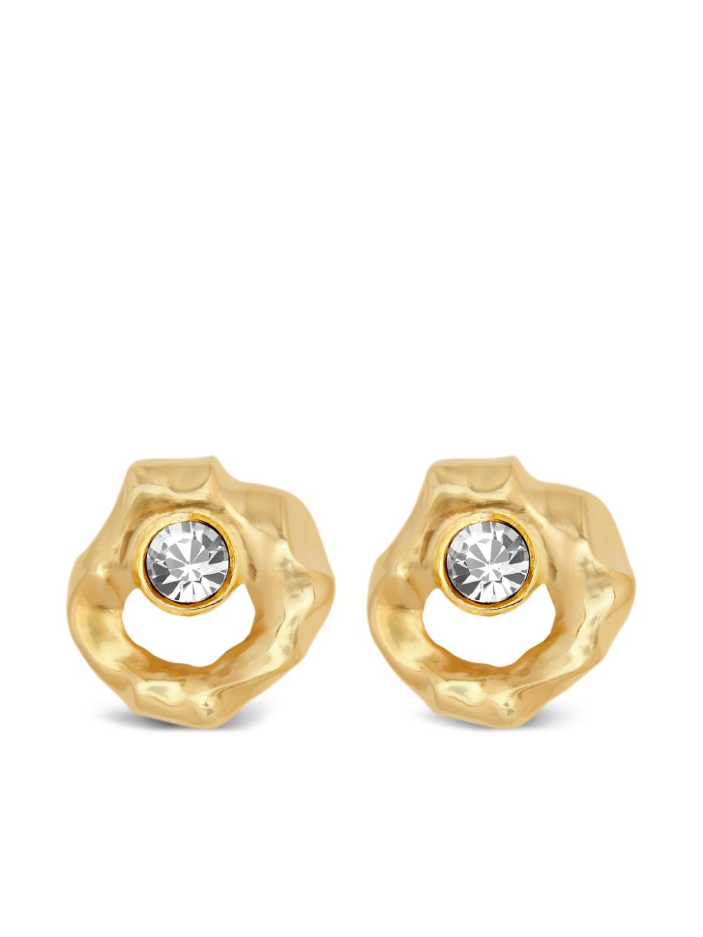 Oscar de la Renta textured earrings - Gold