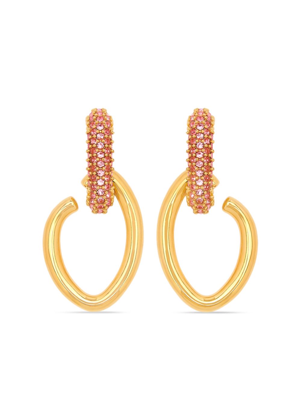 Pavé O drop earrings