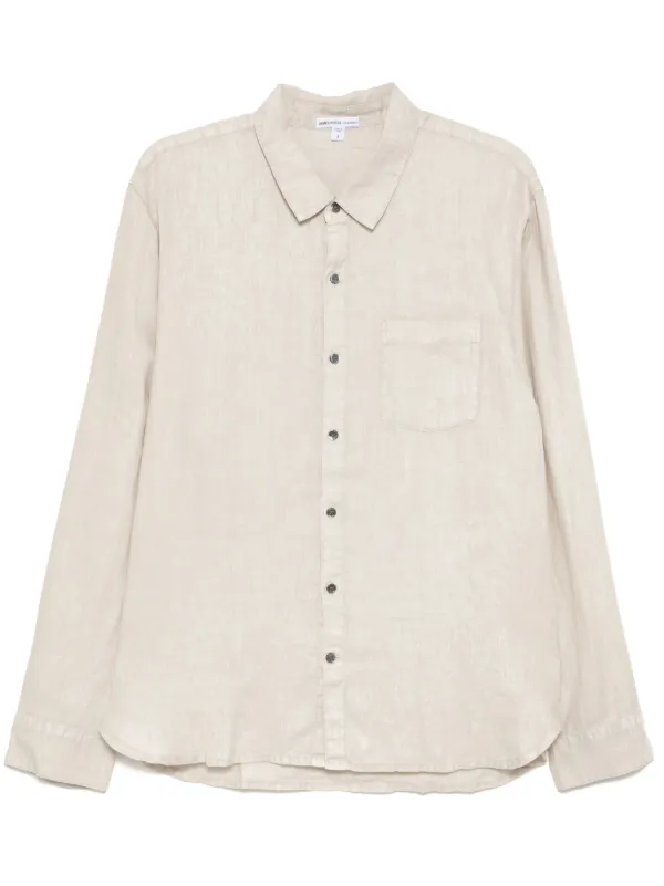 James Perse リネン シャツ | ニュートラル | FARFETCH JP