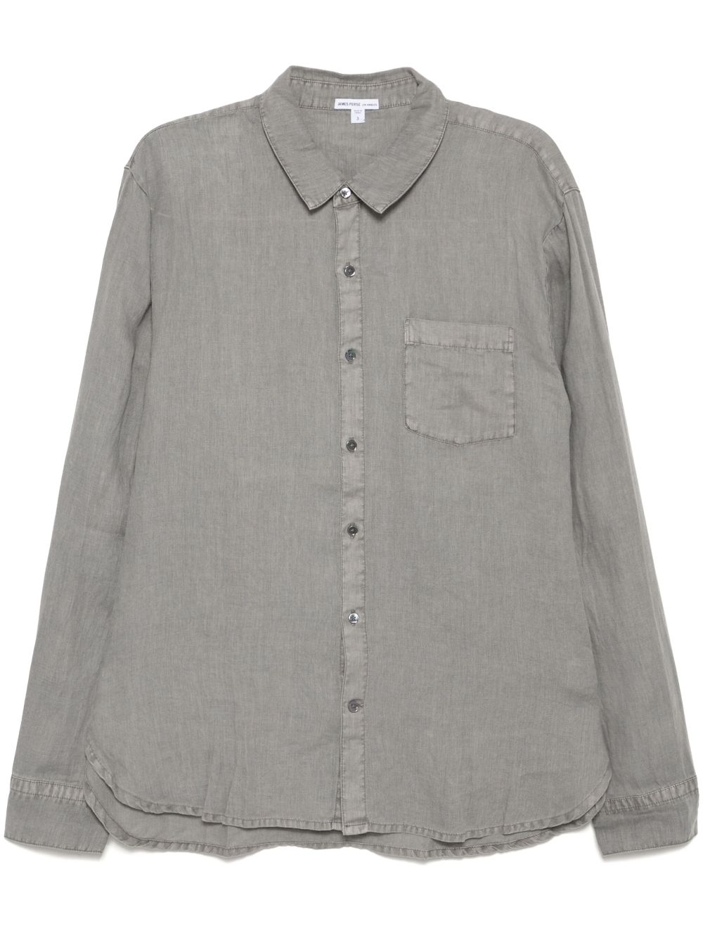 James Perse linen long-sleeves shirt - Grey