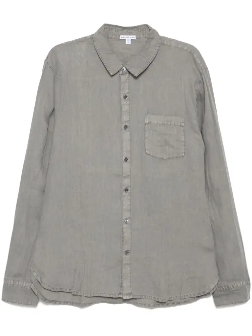 Chemise en lin à manches longues - James Perse - Modalova
