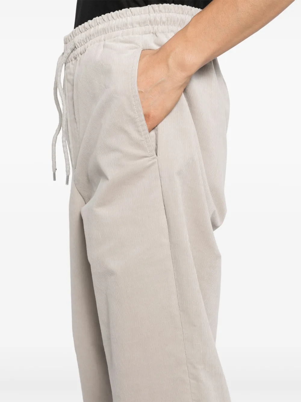 Apc Vincent Long Drawstring Casual Pants In White