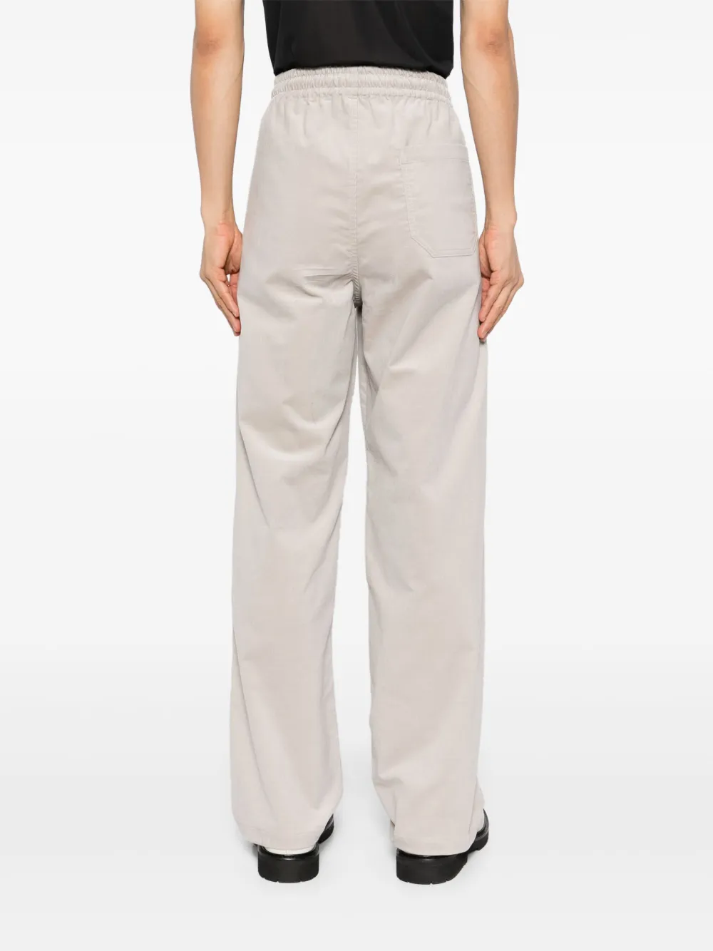 Apc Vincent Long Drawstring Casual Pants In White