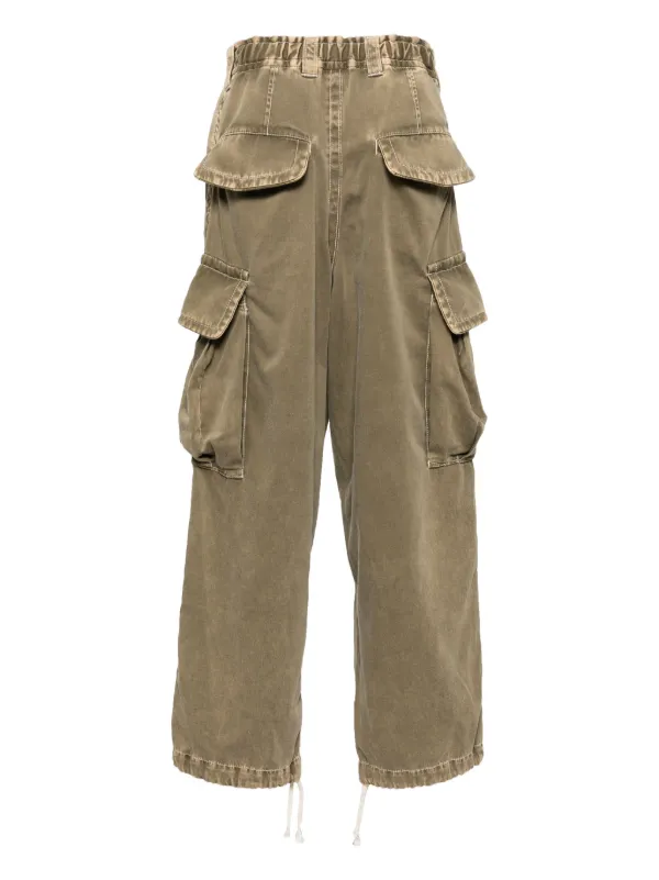 Maison MIHARA YASUHIRO logo patch Cargo Trousers Neutrals FARFETCH AO