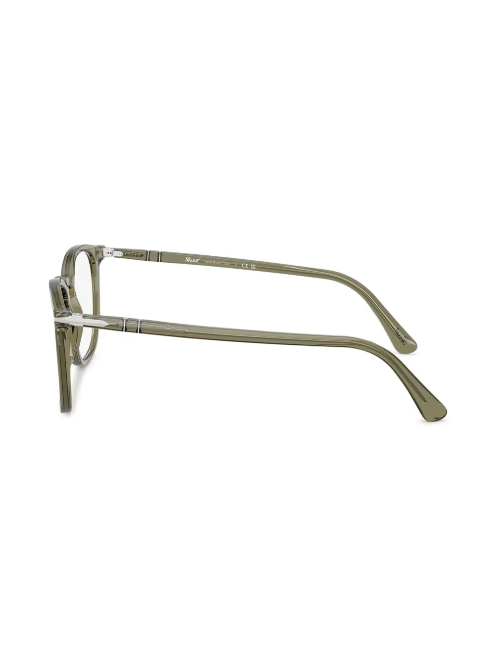 Persol Bril met rond montuur Groen