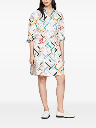 tommy hilfiger printed a line dress Buy Tommy Hilfiger Round Neck Floral Print A-Line Dress