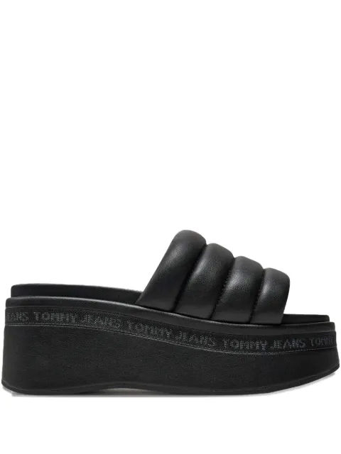 Tommy Hilfiger quilted platform sandals