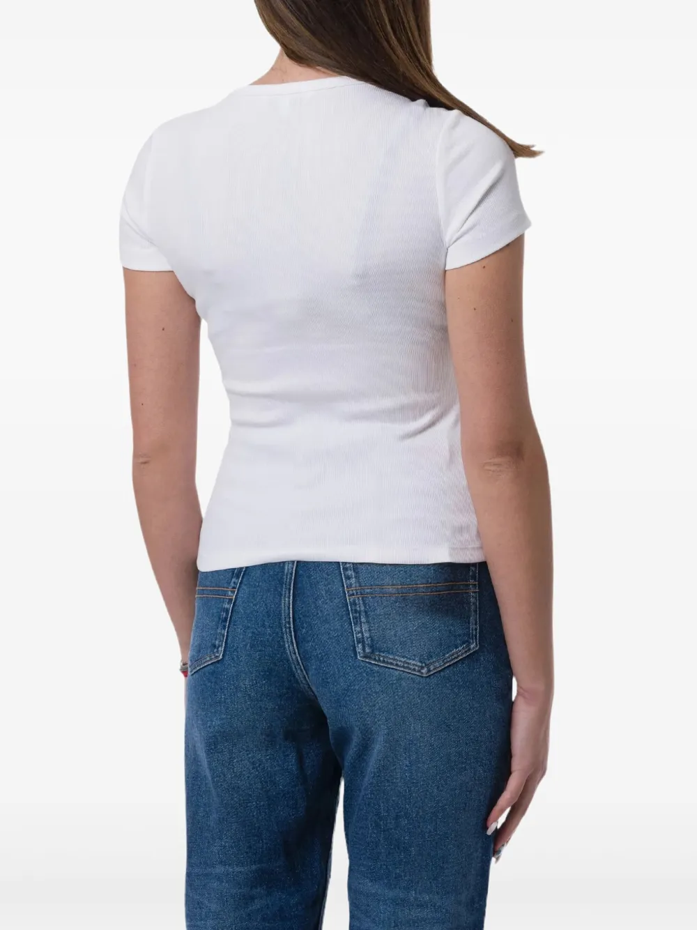 Tommy Jeans Ribbed T-shirt In White