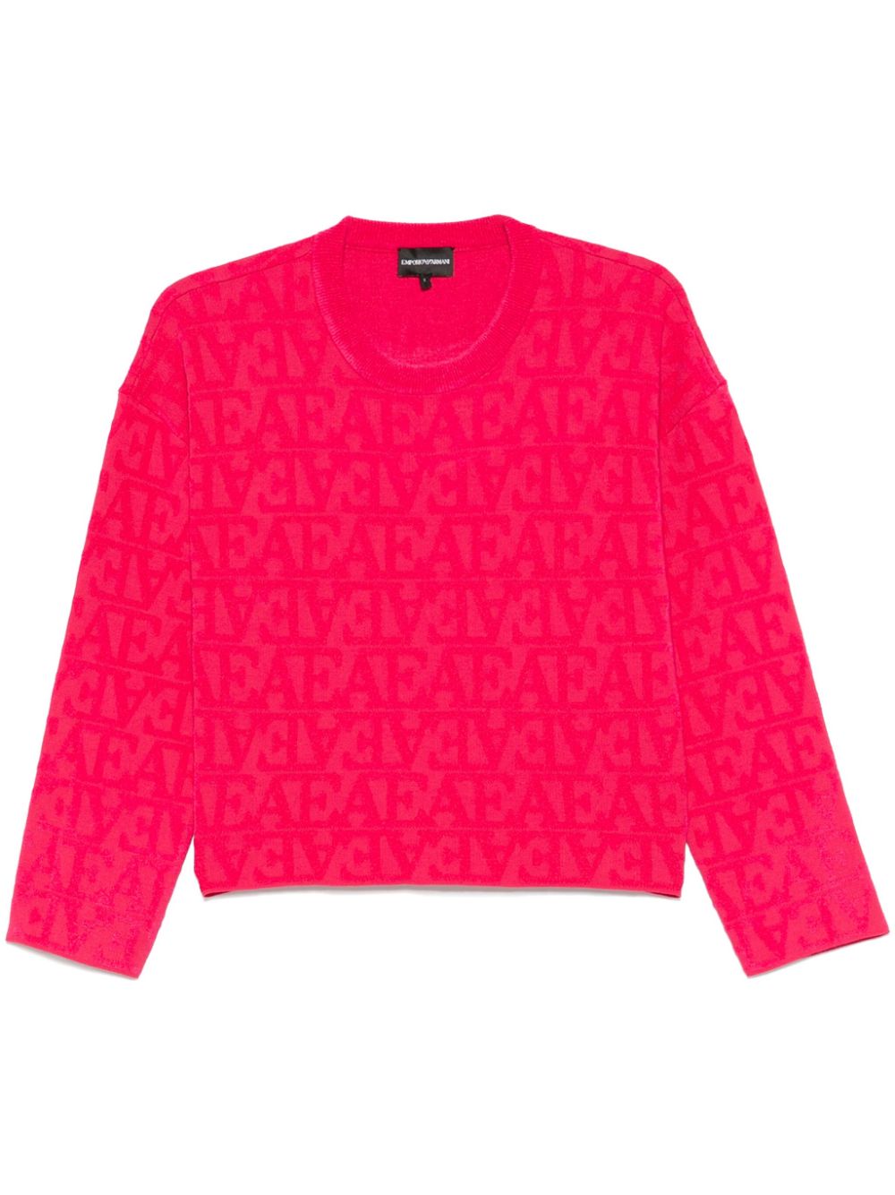 Emporio Armani logo-flocked sweater Women