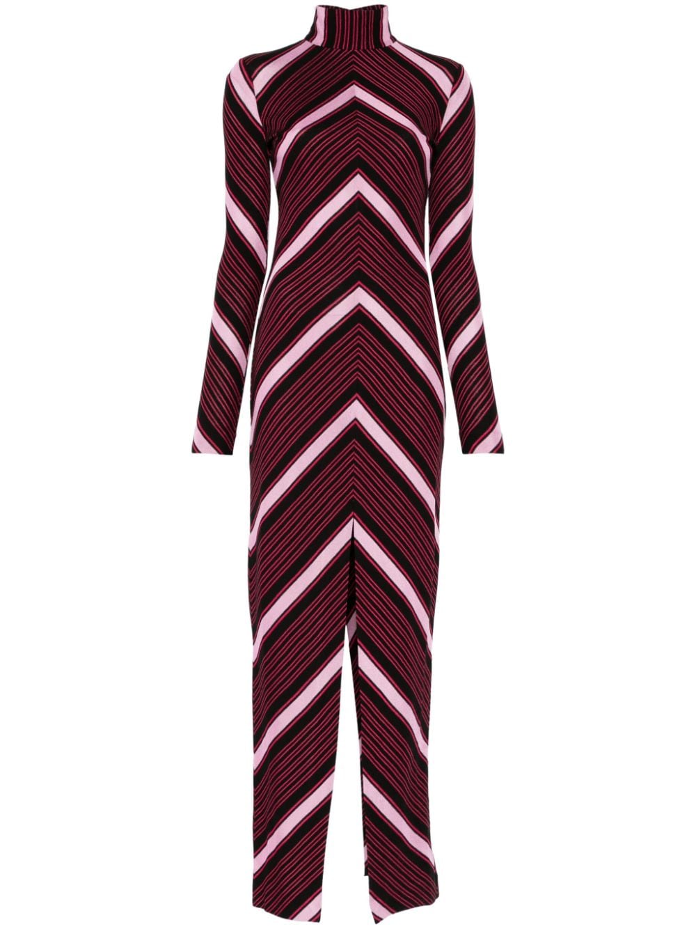 Missoni Zigzag Maxi Dress In Schwarz