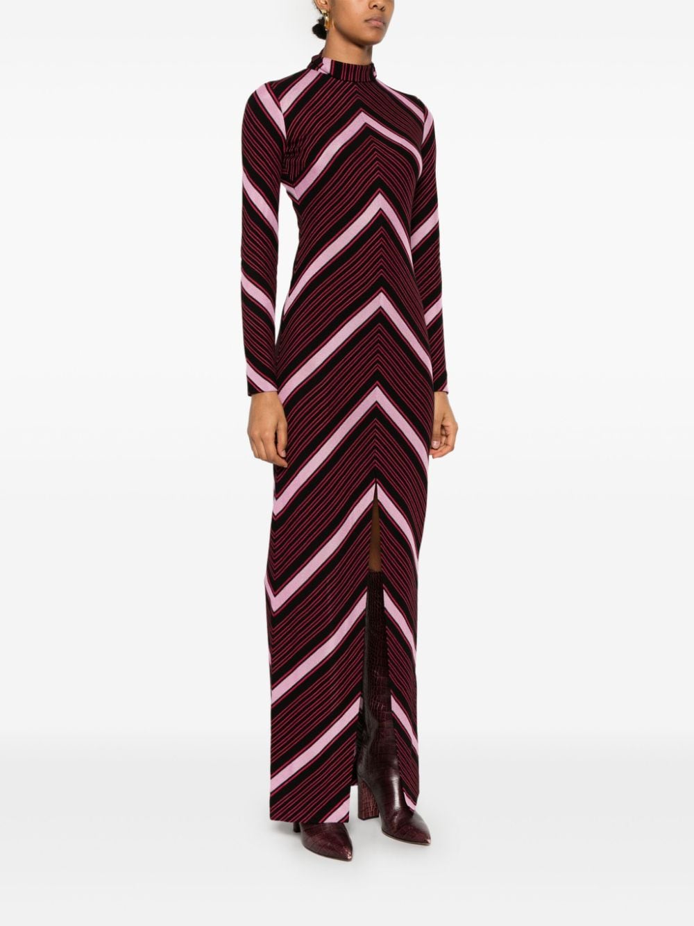 Shop Missoni Zigzag Maxi Dress In Schwarz