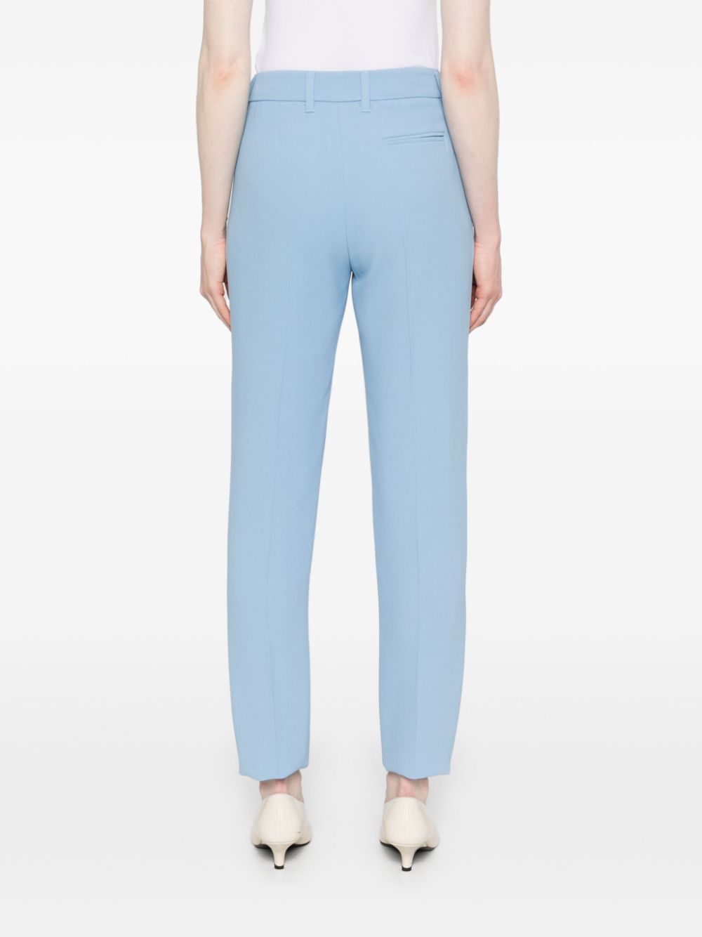 Shop Emporio Armani Tailored Trousers In Blue