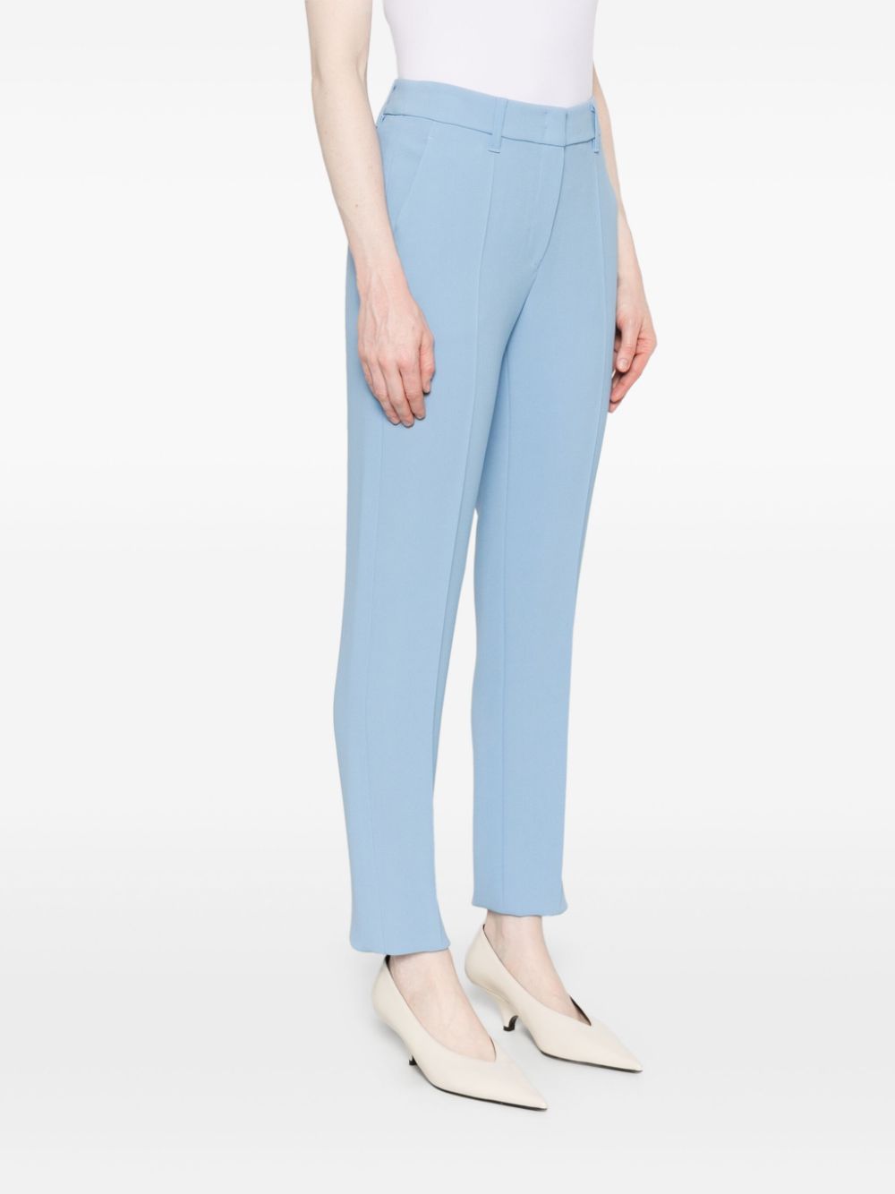 Shop Emporio Armani Tailored Trousers In Blue