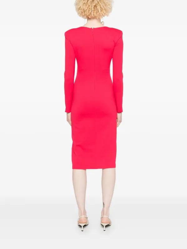 Emporio Armani Pleated Mini Dress | Pink | FARFETCH