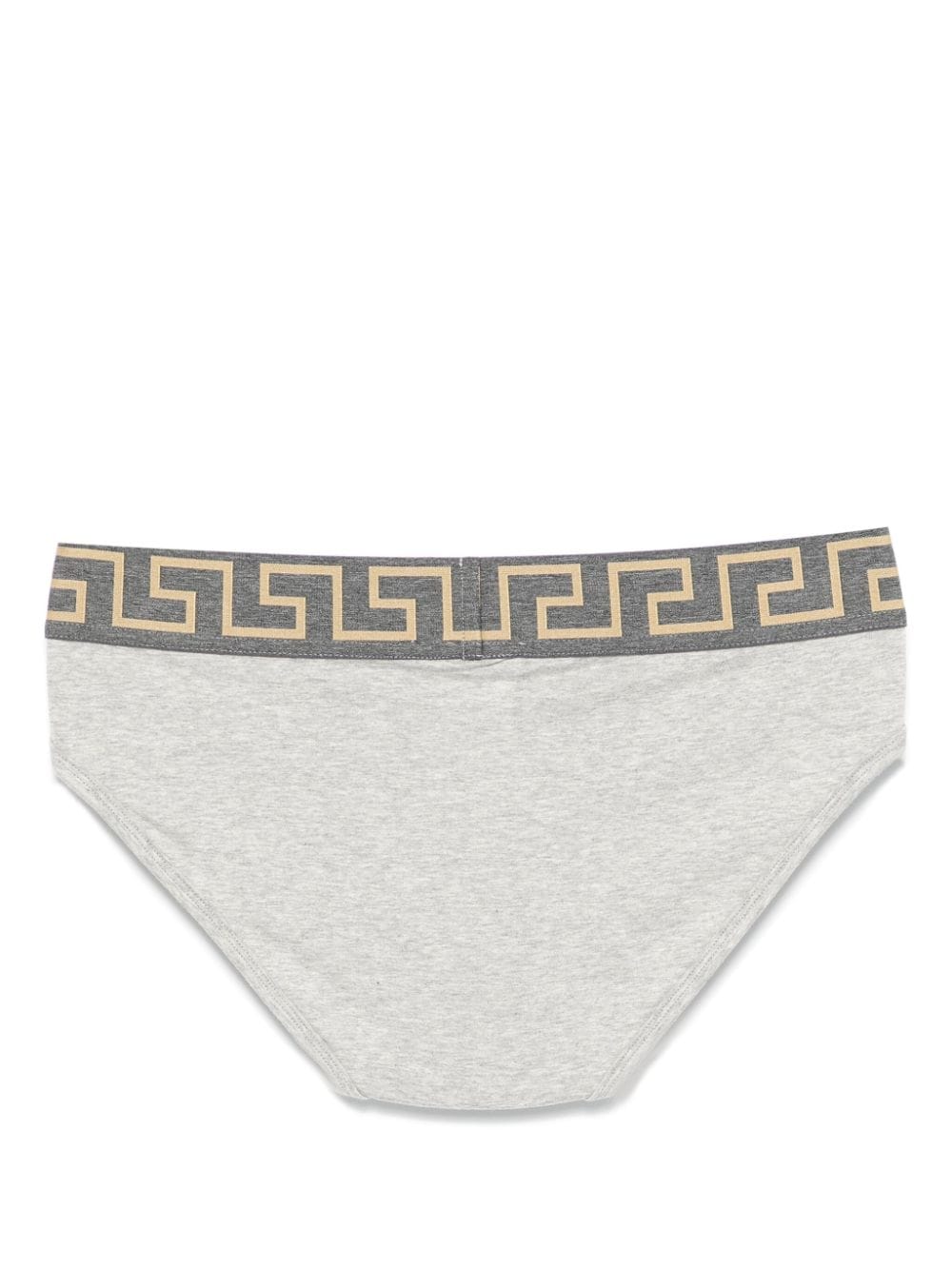 Versace Slip met Greca-afwerking - Grijs