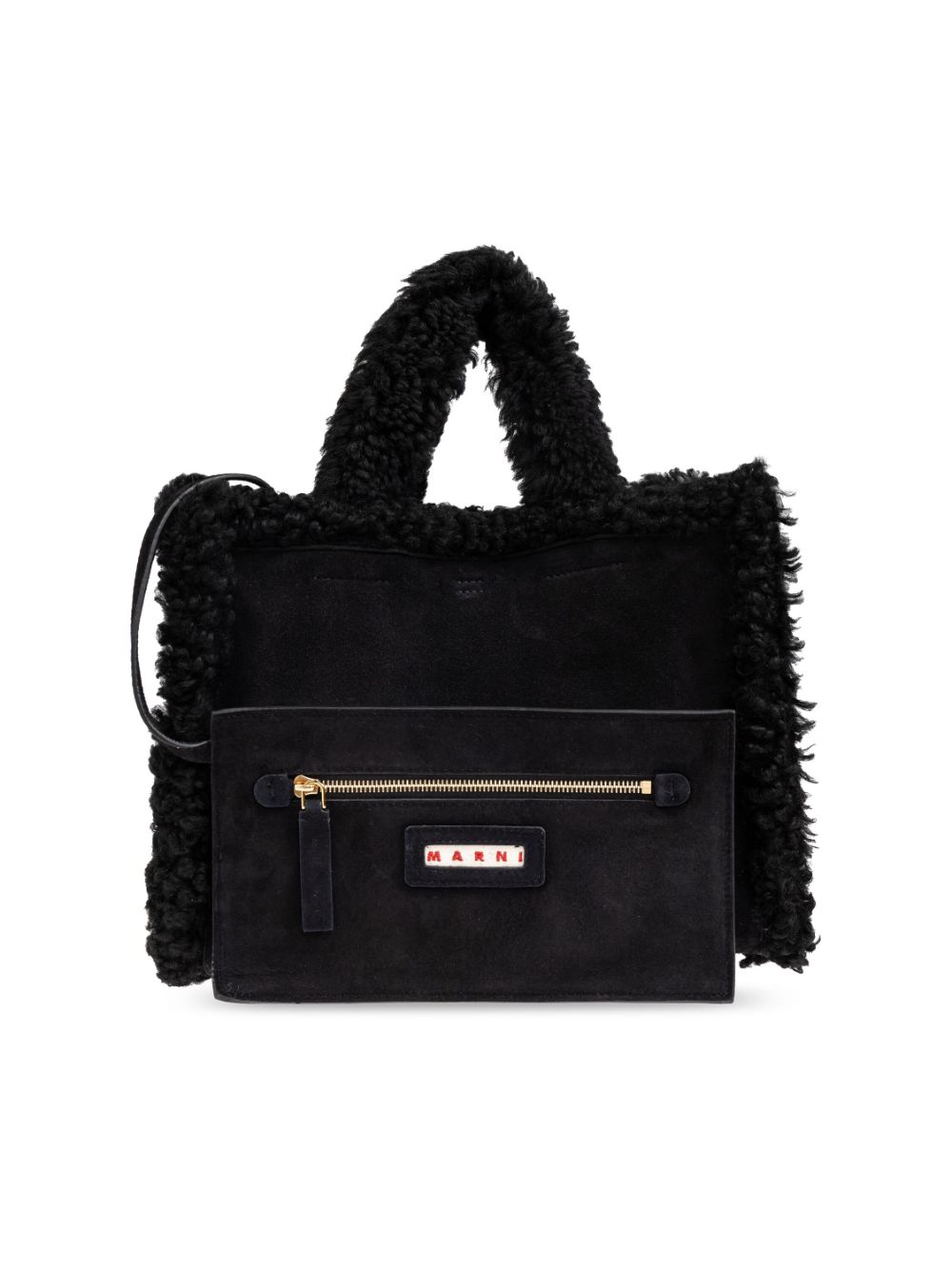 Marni shearling tote bag Women