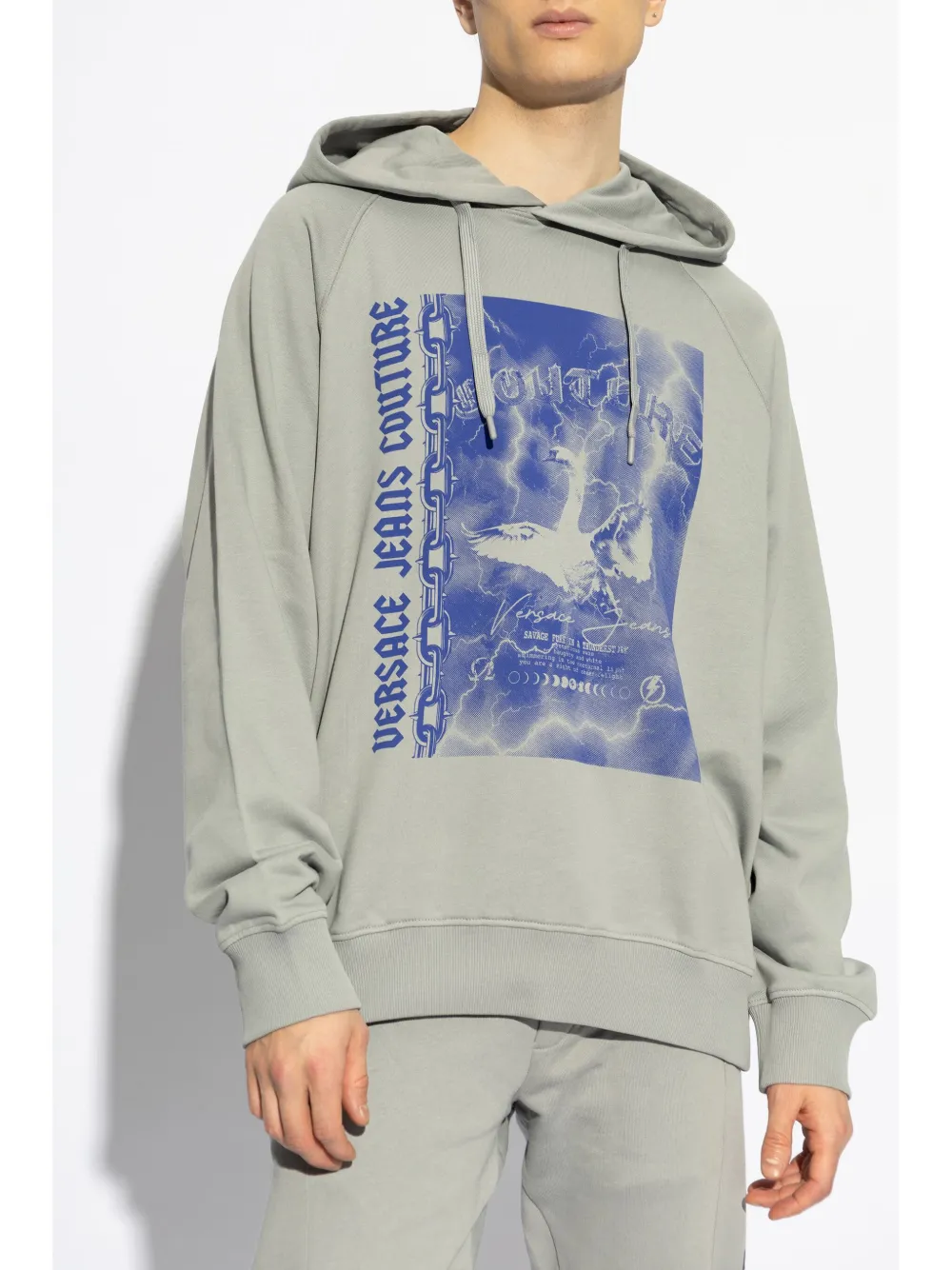 Cheap Versace Jeans Couture Swan logo hoodie Men