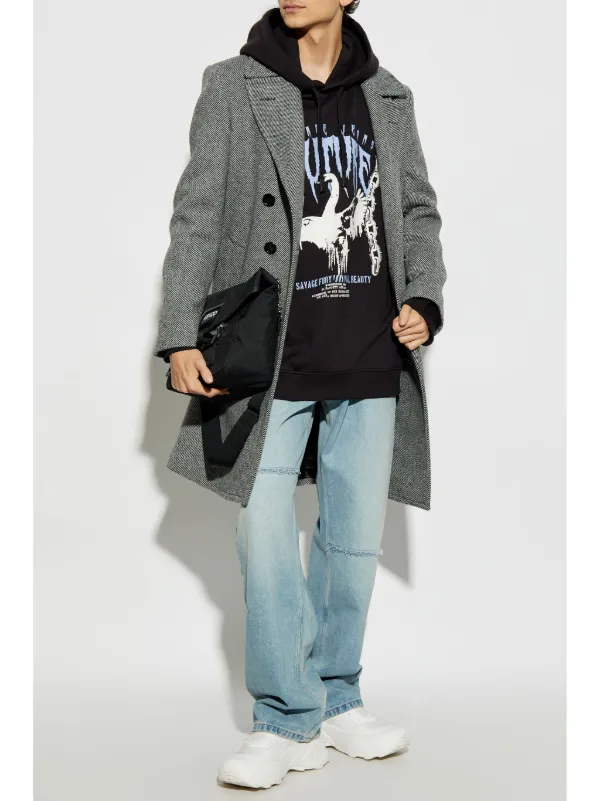 Versace Jeans Couture グラフィック パーカー | ブラック | FARFETCH JP