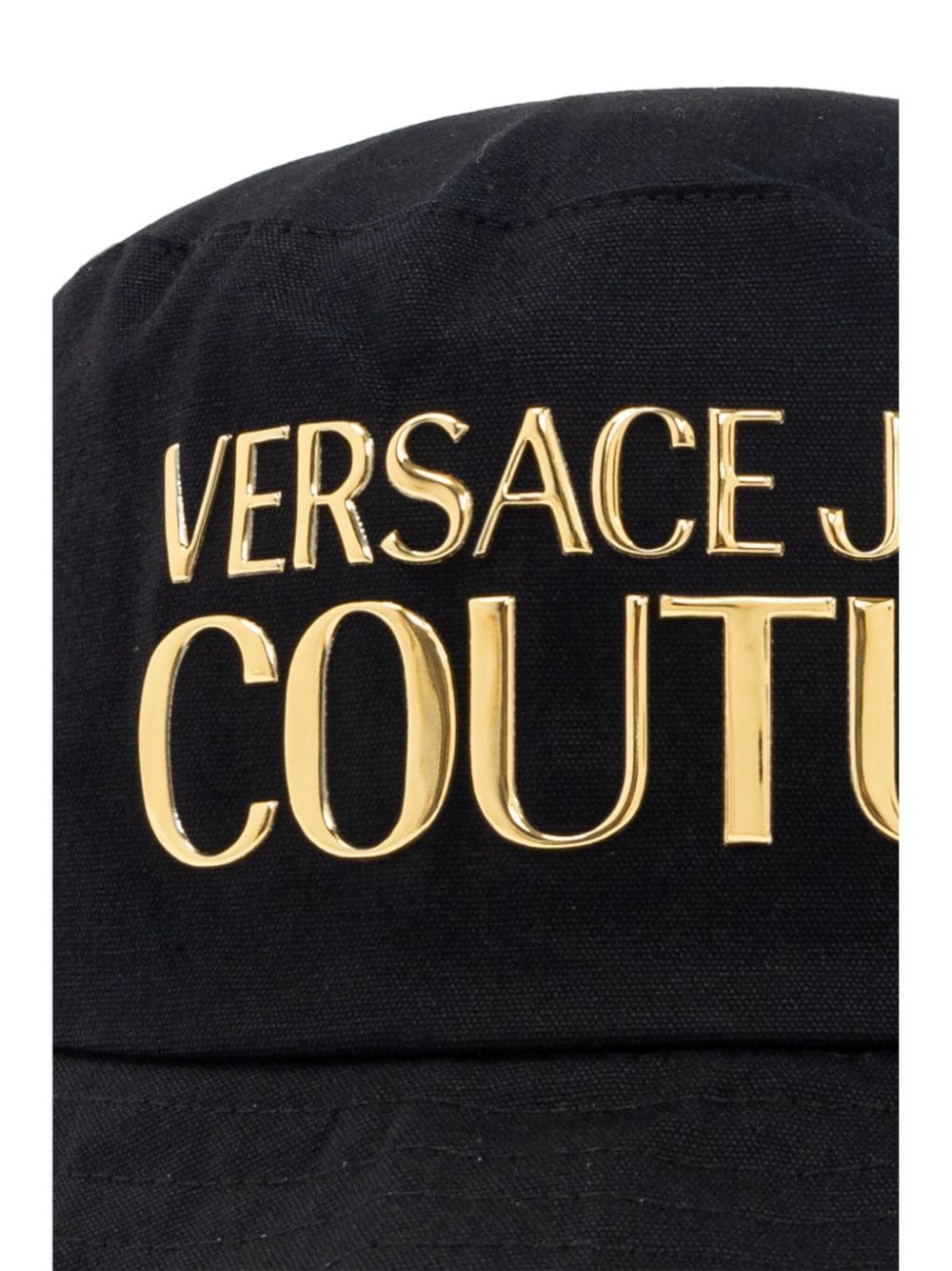 Shop Versace Jeans Couture Logo-lettering Bucket Hat In Black