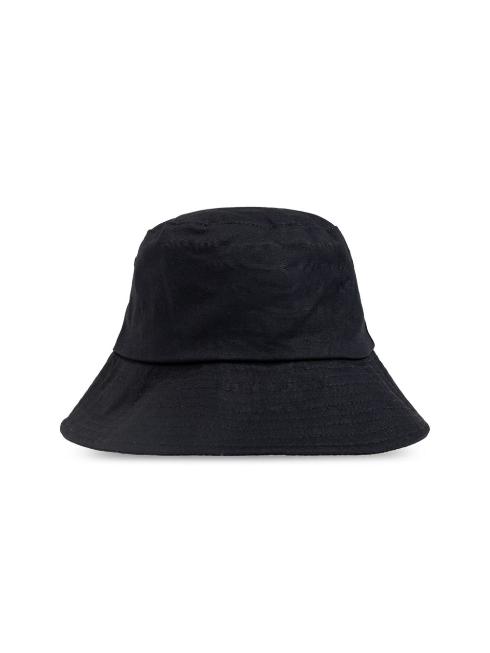 Shop Versace Jeans Couture Logo-lettering Bucket Hat In Black