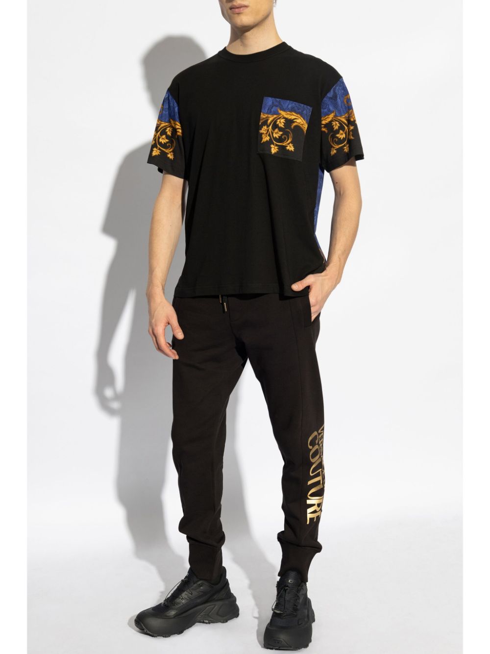 Versace Jeans Couture Barocco T-shirt - Zwart