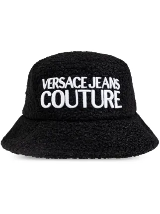 Versace jeans couture bucket hat Porcelain Barocco Bucket Hat Black,Gold | VERSACE US main image 4