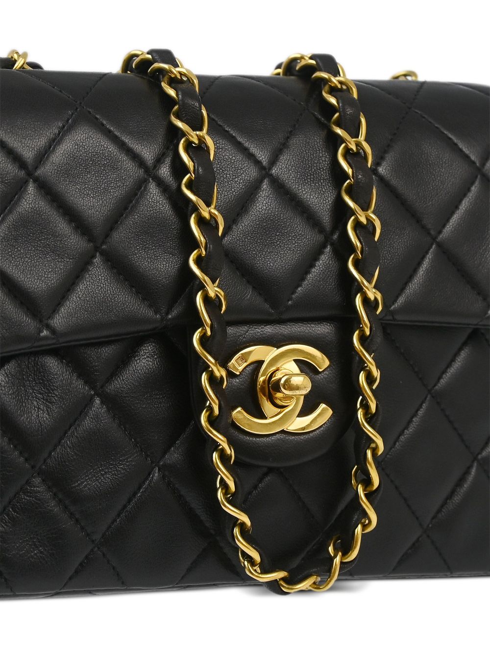 Affordable HOT SALE CHANEL 1995 mini square Classic Flap shoulder bag Women