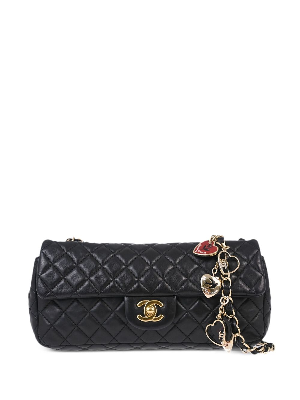 CHANEL Pre-Owned 2009 Valentine East West shoulder bag – Black