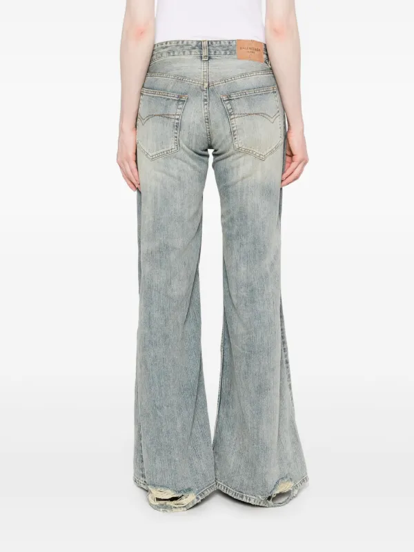 デニム・ジーパン Balenciaga Flared Jeans In Stretch Denim Balenciaga Flared Jeans | Blue | FARFETCH