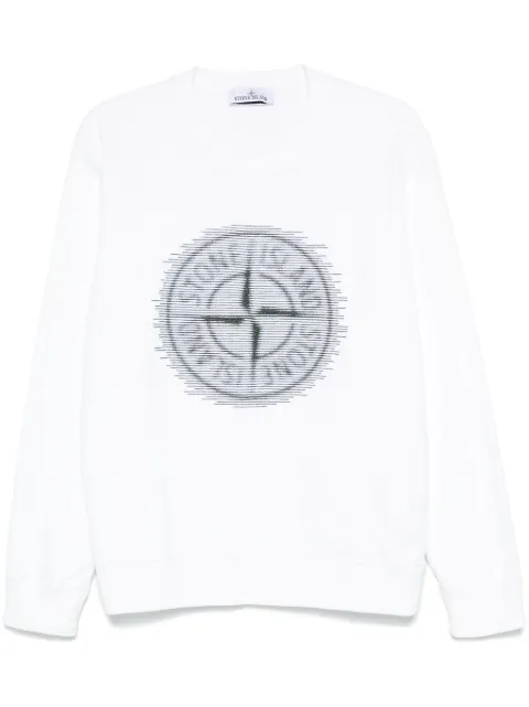 Stone Island Compass-badge print sweatshirt 